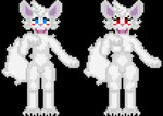 anthro breasts duo fangs female fluffy fluffy_tail fur male nude nude_anthro paws phantoms_curse tail teeth white_body white_fur lunalyst felid feline mammal