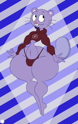 4_fingers anthro bottom_heavy buckteeth bulge clothing curvy_figure eyelashes facial_hair femboy fingers flat_tail goatee heart_nose heart_symbol hoodie logo male midriff navel small_waist solo teeth text thick_thighs thong topwear underwear whiskers wide_hips thatdawgmurray happy_tree_friends linkin_park leslie_(subzerowizardo) mammal mustelid otter absurd_res aliasing artist_logo artist_name digital_media_(artwork) hi_res signature