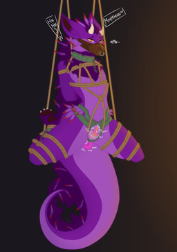 anal anal_penetration anthro arms_tied automatic_edging bdsm blush bodily_fluids bondage bound chain chastity_belt chastity_device collar cuff_(restraint) cuffs_(clothing) ears_back edging enchantment feathers femboy forced frogtied fully_bound fur genital_fluids half-closed_eyes hands_behind_back heart_symbol horn in_heat legs_tied looking_pleasured magic_collar magical_chastity male mane moan muzzle_(object) muzzled narrowed_eyes onomatopoeia orgasm_denial pawpads paws penetration pivoted_ears precum questionable_consent restraints rope rope_bondage rope_harness runes runescript sex shackles slit_penetration slit_play solo sound_effects suspension tail tentacle_in_ass tentacle_penetration tentacle_sex tentacles text unchastity vowelless vowelless_vocalization maluva mythology weejay dragon feathered_dragon feathered_scalie furred_dragon furred_scalie mythological_creature mythological_scalie scalie absurd_res hi_res