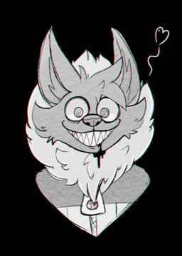 anthro clenched_teeth clothed clothing creepy creepy_face creepy_smile ears_up fangs fur hair heart_(marking) inner_ear_fluff jacket looking_at_viewer male markings smile smiling_at_viewer solo teeth topwear tuft wide_eyed zipper awoogasm vox_(awoogasm) canid canine canis mammal wolf 2021 headshot_portrait hi_res portrait sketch
