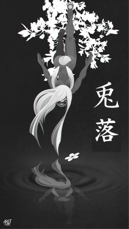 4_toes 5_fingers anthro feet female fingers hair nude reflection solo toes white_hair rudragon lagomorph leporid mammal rabbit 2022 digital_media_(artwork) greyscale hi_res monochrome