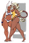 abs accessory athletic_wear biceps bikini bracelet clothing colored_nails colored_toenails dark_body dark_skin duo feet female headband jewelry muscular muscular_arms muscular_female muscular_legs nails one-piece_swimsuit swimwear thick_thighs toenails toes two-piece_swimsuit redfred my_hero_academia outlaw_star aisha_clanclan rumi_usagiyama animal_humanoid cat_humanoid ctarl-ctarl felid felid_humanoid feline feline_humanoid humanoid lagomorph lagomorph_humanoid leporid_humanoid mammal mammal_humanoid rabbit_humanoid 2021 absurd_res crossover hi_res