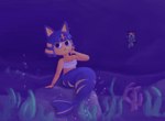 anthro asphyxiation breasts bubble cleavage clothed clothing drowning eyewear female fin fur glasses grey_body grey_fur hair looking_at_viewer male sea small_breasts solo split_form swimming tail underwater water bloope animal_crossing nintendo ankha_(animal_crossing) raymond_(animal_crossing) domestic_cat felid feline felis humanoid mammal marine merfolk absurd_res digital_media_(artwork) hi_res