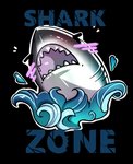 blush chibi feral male solo water sharkzone fish marine shark alpha_channel digital_media_(artwork) low_res portrait signature watermark