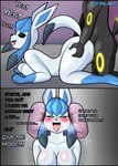 absurd_res after_sex ahegao al_gx anthro black_border blue_body bodily_fluids border breasts butt butt_grab canid dialogue doggystyle dominant dominant_male duo eeveelution female female_penetrated from_behind_position generation_2_pokemon generation_4_pokemon genital_fluids genitals glaceon good_end hand_on_butt hi_res impregnation_request looking_pleasured male male/female male_penetrating male_penetrating_female mammal medium_breasts nintendo nude penetration pokemon pokemon_(species) profanity sex text trance umbreon yellow_body