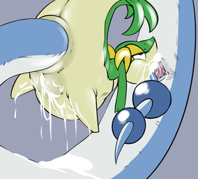 abdominal_bulge all_the_way_through anal anal_penetration anal_threading animal_genitalia anthro anthro_on_feral anus barefoot bestiality big_anus blue_body blue_skin bodily_fluids cum cum_string dominant duo erection eyelashes feet fellatio female female_penetrated feral fucked_silly genital_fluids genital_slit genitals half-closed_eyes larger_dom larger_male male male/female male_penetrating male_penetrating_female messy narrowed_eyes nude oral oral_penetration orgasm penetration penile penis serpentine sex size_difference smaller_female smaller_penetrated tail tail_fetish tail_insertion tail_play threaded_by_tail vein veiny_penis vulva kingofacesx mythology nintendo pokemon dragon dragonair generation_1_pokemon generation_5_pokemon mythological_creature mythological_scalie pokemon_(species) reptile scalie snake snivy 2014