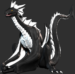 ambiguous_gender black_body black_scales black_wings dorsal_frill ear_frill fangs feral frill_(anatomy) frill_ridge grey_background head_crest head_frill membrane_(anatomy) membranous_wings open_mouth pupils red_tongue scales simple_background sitting slit_pupils solo tail tail_frill teeth three-quarter_view tongue unsigned white_wings wings yellow_eyes khyaber european_mythology mythology morghus dragon mythological_creature mythological_scalie scalie western_dragon wyvern 3d_(artwork) digital_media_(artwork) full-length_portrait portrait