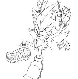anthro balls blush bodily_fluids bound erection genitals male penis solo submissive submissive_male sweat unknown_artist unknown_artist_signature sega sonic_the_hedgehog_(series) shadow_the_hedgehog eulipotyphlan hedgehog mammal 2007 2009 monochrome signature source_request