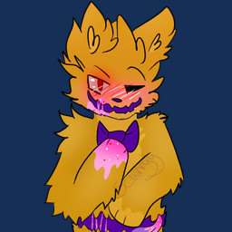 alternate_species anthro blush bow_tie eating food food_fetish food_play fur furrification licking looking_at_viewer male messy messy_eater multicolored_body multicolored_fur one_eye_closed paws red_eyes simple_background smile smiling_at_viewer solo tongue tongue_out transparent_background wink yellow_body yellow_fur scurryy five_nights_at_freddy's five_nights_at_freddy's_4 scottgames nightmare_fredbear_(fnaf) bear mammal ursine 1:1 2015 alpha_channel low_res