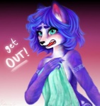 bath blue_fur blue_hair english_text female fur green_eyes hair krystal looking_at_viewer nintendo nude open_mouth screaming solo star_fox teeth text towel video_games water
Rating: Questionable
Score: 9
User: NekoBot
Date: March 17, 2014