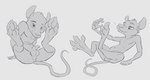 balls blue_body blue_fur cyan_paws feet foot_focus fur genitals grey_body grey_fur hindpaw male pawpads paws penis presenting showing_paws toes animancer mousepaw hybrid mammal mouse murid murine mustelid otter rodent hi_res sketch