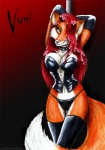 anthro clothing corset dancing dipstick_tail female legwear licking licking_lips licking_own_lips lingerie markings midriff navel panties pole pole_dancing self_lick solo stockings tail tail_markings thong tongue tongue_out topwear underwear vani-fox vani-fox_(character) canid canine fox mammal