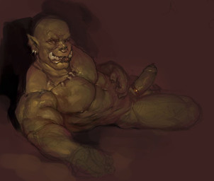 abs accessory athletic balls biceps cock_ring ear_piercing erection facial_hair facial_piercing fangs foreskin genitals humanoid_genitalia humanoid_penis humanoid_pointy_ears jewelry looking_at_viewer lying male manly muscular muscular_male necklace nose_piercing nose_ring not_furry nude pecs penis penis_accessory penis_jewelry piercing pointy_ears pose ring_piercing septum_piercing simple_background solo teeth tusks vein veiny_penis darkgem humanoid orc 2016