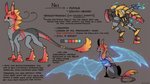 16:9 2020 color_swatch digital_media_(artwork) dragon english_text female feral fur furred_dragon furred_scalie grey_body grey_fur hi_res model_sheet mythological_creature mythological_scalie mythology nei_(neytirix) neytirix paws red_body red_fur scalie smile solo tail text widescreen wingless_dragon