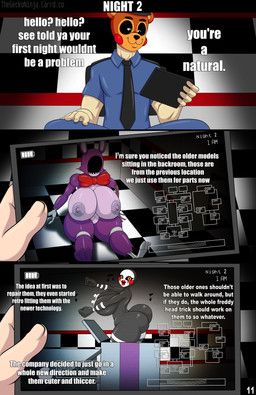 anthro big_breasts big_butt black_body black_sclera breasts bubble_butt butt camera_hud clothed clothed_human clothed_male clothing crossgender dancing dialogue eye_patch eyewear female fur greeting group huge_breasts huge_butt machine male mask mtf_crossgender multicolored_body nipples nude nude_anthro nude_female purple_body purple_fur text thick_thighs trio two_tone_body wearing_mask white_body yellow_eyes thegeckoninja five_nights_at_freddy's five_nights_at_freddy's_2 scottgames marionette_(fnaf) withered_bonnie_(fnaf) animatronic human humanoid lagomorph leporid mammal rabbit robot 2025 absurd_res comic digital_media_(artwork) english_text hi_res