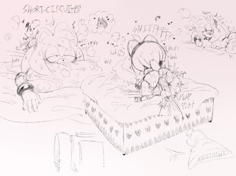 accessory anthro bed bodily_fluids bracelet breasts butt daydream dildo female furniture genital_fluids hair_accessory hairband jewelry masturbation nude nude_female sex_toy solo thought_bubble tazedartist sega sonic_the_hedgehog_(series) amy_rose eulipotyphlan hedgehog mammal hi_res sketch