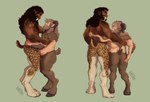 butt duo genitals hair hooves hug long_hair male male/male nude penis romantic romantic_couple smile potos_con_cola bentayga kellen animal_humanoid humanoid satyr hi_res