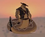 anthro apode barazoku facial_hair legless male serpentine solo tail_gun thewolfaintdead rango_(movie) rattlesnake_jake draconcopode naga pit_viper rattlesnake reptile scalie snake viper 6:5 hi_res