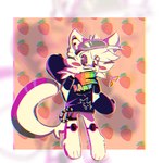 anthro eyewear food fruit goggles male plant skateboard solo strawberry vehicle anonymous_artist gabriel_(gabrielol) domestic_cat felid feline felis mammal 1:1 hi_res