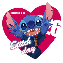 anthro blue_body blue_claws blue_eyes blue_fur blue_nose blue_pawpads bracelet claws clothed clothing ear_piercing ear_ring fur heart_symbol jewelry male necklace notched_ear pawpads piercing raised_arms ring_piercing solo text tiki osashimi_d_oz disney lilo_and_stitch stitch_(lilo_and_stitch) alien experiment_(lilo_and_stitch) 1:1 2025 artist_name english_text hi_res