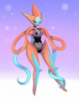 ambiguous_gender clothing lingerie solo joltik_(artist) nintendo pokemon attack_forme_deoxys deoxys generation_3_pokemon humanoid legendary_pokemon pokemon_(species)