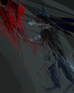 anthro black_clothing black_shirt black_t-shirt black_topwear blood blue_body blue_fur blue_nose bodily_fluids clothing fur male shirt solo surrealism t-shirt topwear demensa emil_(demensa) canid canine canis coyote domestic_dog hybrid mammal 2019 4:5 digital_media_(artwork) pixel_(artwork)