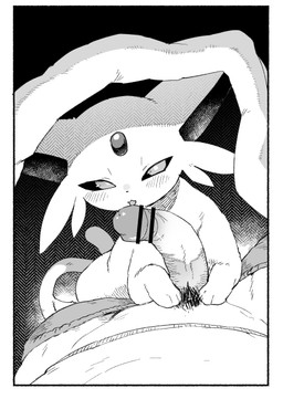 ambiguous_feral ambiguous_gender ambiguous_on_human bestiality black_background blush blush_lines border censor_bar censored_genitalia censored_penis cheek_tuft duo facial_tuft feral first_person_view forehead_gem forked_tail gem half-closed_eyes human_on_feral interspecies looking_at_another male male_human narrowed_eyes paws pokephilia pubes quadruped simple_background tail tuft under_covers unusual_anatomy unusual_tail white_border masha nintendo pokemon eeveelution espeon generation_2_pokemon human mammal pokemon_(species) 2026 censored digital_drawing_(artwork) digital_media_(artwork) monochrome