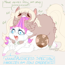 blush bodily_fluids crotch_breasts crying duo explicitly_stated_nonconsent female feral forced gynomorph gynomorph/female hair intersex intersex/female looking_pleasured pulling_hair rape sex sound_effects tears touching_hair pumpiikin fluffy_pony equid fluffy_pony_(species) mammal 1:1