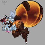abdomen_markings antennae_(anatomy) anthro arched_back areola arm_tuft arthropod_abdomen bangs belly belly_rolls bent_leg big_areola big_breasts big_butt big_nipples black_antennae black_hair breastfeeding breasts breasts_on_face brown_arms brown_legs brown_markings butt circle_eyebrows claws collarbone curvy_figure duo extreme_size_difference eyebrows eyes_closed female female/female fluffy fluffy_hair front_view fur glistening glistening_abdomen glistening_abs glistening_areola glistening_arms glistening_body glistening_breasts glistening_butt glistening_eyes glistening_face glistening_fur glistening_hair glistening_hands glistening_hip glistening_knees glistening_legs glistening_nipples glistening_pubes glistening_shoulders glistening_thighs glistening_wings hair hand_behind_head hand_on_abdomen hand_on_another's_breast hand_on_breast hand_on_hip hand_on_own_breast hanging_breasts highlights_(coloring) hourglass_figure huge_breasts huge_butt hyper hyper_breasts knee_tuft leaning leaning_forward leg_markings leg_tuft logo long_hair looking_at_another looking_at_partner markings micro mouth_on_breast neck_tuft nipple_piercing nipples piercing pink_areola pink_nipples pubes puffy_areola puffy_nipples raised_arm red_abdomen red_body red_butt short_hair short_stack side_bangs simple_background size_difference slightly_chubby slightly_chubby_anthro slightly_chubby_female small_waist socks_(marking) spotted_shoulders spotted_wings tan_body tan_breasts thick_thighs thigh_markings three-quarter_view toe_claws triangle_(shape) tuft voluptuous white_belly white_body white_breasts white_fingers white_fur white_hair white_hands white_pubes wide_hips wings wrist_tuft yellow_abdomen yellow_body yellow_hands idlepotoo mellifera_(duragonart) naomi_(duragonart) arthropod bee beetle cucujoid hymenopteran insect ladybug 2025 absurd_res alternate_version_at_source artist_logo colored digital_media_(artwork) full-length_portrait hi_res portrait shaded signature soft_shading