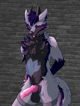 anatomically_correct anatomically_correct_genitalia anatomically_correct_penis animal_genitalia animal_penis anthro arm_tuft balls bdsm belly_rub black_balls black_body black_nose blinking blush bodily_fluids bondage bound breath breathing canine_genitalia canine_penis chain chained chest_tuft cuff_(restraint) cum cumshot dialogue disembodied_hand dungeon duo ejaculation embarrassed erection forced forced_orgasm front_view fur genital_fluids genitals ghost_hand good_boy grey_body grey_fur hair handjob hands_behind_back horn knot knotted_penis legs_tied looking_at_viewer male male_focus multicolored_body multicolored_fur narrowed_eyes nude one_eye_closed open_mouth orgasm penile penis praise precum premature_ejaculation purple_eyes purple_hair rape red_penis resisting restrained restraints sex shackled_neck shackles solo_focus squint standing tail teeth text throbbing throbbing_balls throbbing_penis tongue tongue_out tuft wall_(structure) white_body white_fur wink mistyo mythology tyler_(weredragon/fox) canid canine canis dragon fox mammal mythological_creature mythological_scalie scalie werecreature weredragon 2025 animated english_text high_framerate long_playtime loop no_sound
