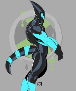 back_muscles biceps bodysuit clothing gloves grey_background handwear male mask muscular muscular_male muscular_thighs removing_gloves side_butt side_view simple_background skinsuit solo tail text tight_clothing yulafortnsfw ben_10 cartoon_network xlr8 alien alien_humanoid animal_humanoid humanoid kineceleran mammal reptile reptile_humanoid scalie scalie_humanoid absurd_res english_text hi_res