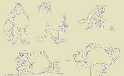 anthro belly big_belly chair clothing furniture hat headgear headwear male overweight overweight_male shirt sitting solo topwear yezt brok_the_investigator cowcat_games looney_tunes sam_and_max warner_brothers brok_(brok_the_investigator) bugs_bunny samuel_dog alligator alligatorid canid canine canis crocodilian domestic_dog lagomorph leporid mammal rabbit reptile scalie 2024 character_request hi_res