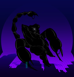 anthro belly bodily_fluids claws drooling holidays male muscular pecs pincers pose saliva solo stinger venom trashcow halloween massimo arachnid arthropod scorpion absurd_res hi_res pinup sketch