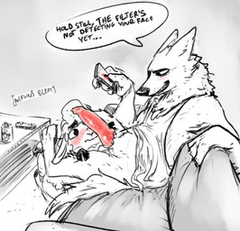 2018 al_(weaver) alcohol animal_genitalia animal_penis anthro beer beverage beverage_can blush bottomless canine canine_penis caprine cellphone clothed clothing disney duo erection fan_character happy hi_res holding_object holding_phone knot larger_anthro larger_male leg_wrap male male/male mammal nobby_(artist) not_lube pack_street penis penis_on_face phone predator/prey remmy_cormo restricted_palette sheep simple_background sitting size_difference smaller_anthro smaller_male smile sofa table text wolf wool zootopiaRating: ExplicitScore: 28User: RenainonDate: April 13, 2018