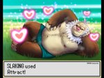 anthro belly big_belly brown_body clothing heart_symbol lying male moobs nipples overweight overweight_male solo text underwear shibadoodles nintendo pokemon generation_3_pokemon pokemon_(species) slaking 2022 absurd_res english_text hi_res