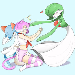 abdl ageplay asian_clothing biped blue_background blue_eyes blush bodily_fluids clothed clothing diaper diaper_check east_asian_clothing fanning fanning_self feces female genital_fluids green_hair group hair happy heart_symbol highlights_(coloring) infantilism japanese_clothing japanese_school_uniform legwear light_body light_skin looking_at_diaper midriff narrowed_eyes navel open_mouth open_smile pattern_clothing pattern_diaper pattern_legwear pattern_thigh_highs pink_hair playing pseudo_dress reaching_towards_another roleplay school_uniform serafuku shirt short_hair simple_background sitting smelly smile soiled_diaper soiling stink_fumes stink_lines striped_clothing striped_legwear striped_thigh_highs stripes tail thigh_highs topwear trio unclean_diaper uniform urine used_diaper wariza wearing_diaper wet_diaper white_highlights mewabdl nintendo pokemon animal_humanoid cat_humanoid felid felid_humanoid feline feline_humanoid gardevoir generation_3_pokemon humanoid kirlia mammal mammal_humanoid pokemon_(species) shiny_pokemon 1:1 2022 digital_media_(artwork) hi_res