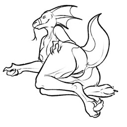 anthro anus biped breasts butt claws curling_toes feet female genitals hand_on_butt happy hindpaw inviting naughty_face non-mammal_breasts paws pose simple_background smile solo toe_claws tongue tongue_out vulva white_background unknown_artist scalie 1:1 black_and_white digital_drawing_(artwork) digital_media_(artwork) full-length_portrait line_art monochrome portrait source_request