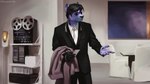 5_fingers anthro biped blue_body blue_fur clothed clothing confusion detailed_background fingers fur green_eyes hair holding_object inside male purple_body purple_fur suit geewolf pulp_fiction john_travolta vincent_vega cheetah felid feline mammal 16:9 2020 hi_res meme widescreen