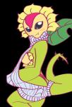 breasts clothed clothing cute_fangs fangs female flower looking_at_viewer not_furry plant seductive side_boob side_view simple_background solo sunflower sweater teeth topwear transparent_background virgin_killer_sweater anonymous_artist bandai_namco digimon meme_clothing digimon_(species) elemental_creature elemental_humanoid flora_fauna flower_creature flower_humanoid humanoid plant_humanoid sunflowmon absurd_res alpha_channel hi_res meme