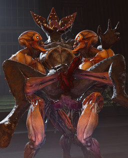 anal bodily_fluids cum double_penetration erection genital_fluids male male/male open_mouth penetration teeth tongue tongue_out outofnecessity doom_(series) id_software microsoft stranger_things demogorgon demon imp_(doom) 3d_(artwork) digital_media_(artwork) hi_res