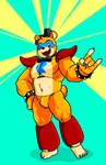 5_fingers anthro bear biped bracelet claws fingers five_nights_at_freddy's five_nights_at_freddy's:_security_breach glamrock_freddy hi_res jewelry male mammal one_eye_closed open_mouth open_smile scottgames smile solo spiked_bracelet spikes steel_wool_studios tail witherrose1