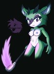anthro archie_comics breasts clove_the_pronghorn digital_media_(artwork) female fur genitals green_body greywolfnsfw hi_res looking_at_viewer mammal nipples nude pronghorn purple_eyes pussy sega simple_background solo sonic_the_hedgehog_(archie) sonic_the_hedgehog_(comics) sonic_the_hedgehog_(series)