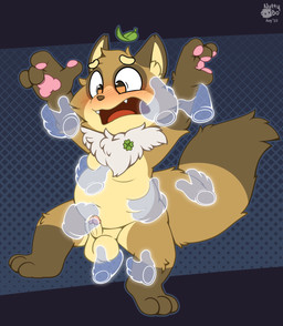 ball_grab balls blush brown_body brown_fur disembodied_hand erection fingerjob fur genitals ghost_hand grope hand_on_pec handjob humanoid_genitalia humanoid_penis leg_grab male nude open_mouth pec_grab pecs penile penis sex simple_background small_penis solo_focus tail thigh_grab torso_grab nutty_bo centraltwig canid canine mammal raccoon_dog tanuki absurd_res hi_res