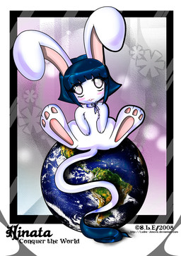 blush female feral globe sitting smile solo ludra-jenova naruto hinata_hyuga domestic_cat felid feline felis hybrid lagomorph leporid mammal rabbit 2008 hi_res