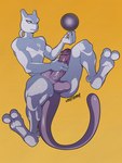 2_toes 3_fingers abs balls barefoot big_balls big_penis digitigrade erection feet fingers genitals hindpaw male masturbation muscular muscular_male nude paws pecs penile penile_masturbation penis simple_background soles solo toes vein veiny_penis guccigarf nintendo pokemon felid feline generation_1_pokemon legendary_pokemon mammal mewtwo pokemon_(species) 2022 3:4 absurd_res hi_res