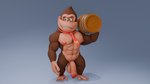 abs anthro balls barrel biceps big_penis brown_eyes foreskin genitals humanoid_genitalia humanoid_penis male muscular muscular_male navel necktie nipples pecs penis smile solo vein veiny_penis prrle donkey_kong_(series) nintendo donkey_kong_(character) ape gorilla haplorhine mammal primate 16:9 3d_(artwork) digital_media_(artwork) hi_res widescreen