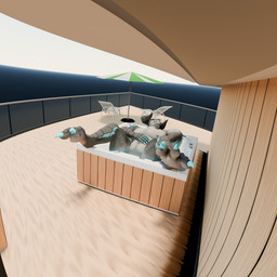anthro blue_body bodily_fluids building claws eyes_closed grey_body horn hot_tub house male navel nipples paws relaxing solo sweat teeth f3nrisulfr vulgarvictor_(modeler) fallout microsoft deathclaw scalie 1:1 3d_(artwork) absurd_res digital_media_(artwork) hi_res