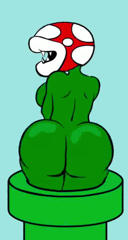 bent_over big_breasts big_butt breast_grab breasts butt clothing eyeless female female_humanoid green_body hand_on_breast huge_lips lips looking_at_viewer multiple_poses nude open_mouth plant pose sharp_teeth simple_background smile solo spots teeth thick_lips thick_thighs toothy_grin topwear white_spots wide_hips hentai9ja mario_bros nintendo elemental_creature elemental_humanoid flora_fauna humanoid piranha_plant plant_humanoid animated digital_media_(artwork) hi_res no_sound short_playtime sketch video