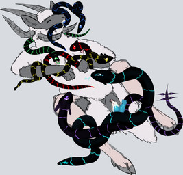 2_penises 6_horns ambiguous_gender animal_genitalia animal_penis anthro bite black_body black_fur bodily_fluids coiling cum cum_in_mouth cum_in_vagina cum_inside eyes_closed fellatio female feral fur genital_fluids genitals group group_sex hemipenes hooves horn lying male multi_genitalia multi_horn multi_penis nipple_bite nipple_fetish nipple_play nipples on_back oral oral_penetration penetration penile penis sex vaginal vaginal_penetration white_body white_fur white_wool wool_(fur) welcometaco cult_of_the_lamb massive_monster_(studio) blue_crown_(cult_of_the_lamb) frost_crown_(cult_of_the_lamb_) green_crown_(cult_of_the_lamb) purple_crown_(cult_of_the_lamb) red_crown_(cult_of_the_lamb) yellow_crown_(cult_of_the_lamb) yngya_(cult_of_the_lamb) bovid caprine mammal reptile scalie sheep snake