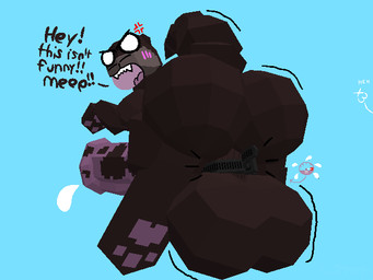 angry animal_genitalia animal_penis anthro backsack ball_ring balls balls_expansion big_balls big_butt big_penis blocked_orgasm blush blush_lines butt cum_blockage equine_genitalia equine_penis expansion genital_expansion genitals huge_balls huge_butt huge_penis humor male orgasm_denial paws penis perineum pressure_gauge solo tail text tight_fit zip_tie samichott_(artist) unakot ace_giant_otter_(samichott) giant_otter mammal mustelid otter river_otter 3d_(artwork) 4:3 digital_media_(artwork) english_text